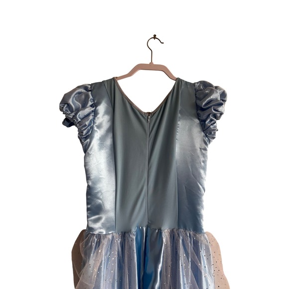 Leg Avenue Light Blue Cinderella Princess Costume Gown Sequin Trim Womens Medium - Picture 5 of 6